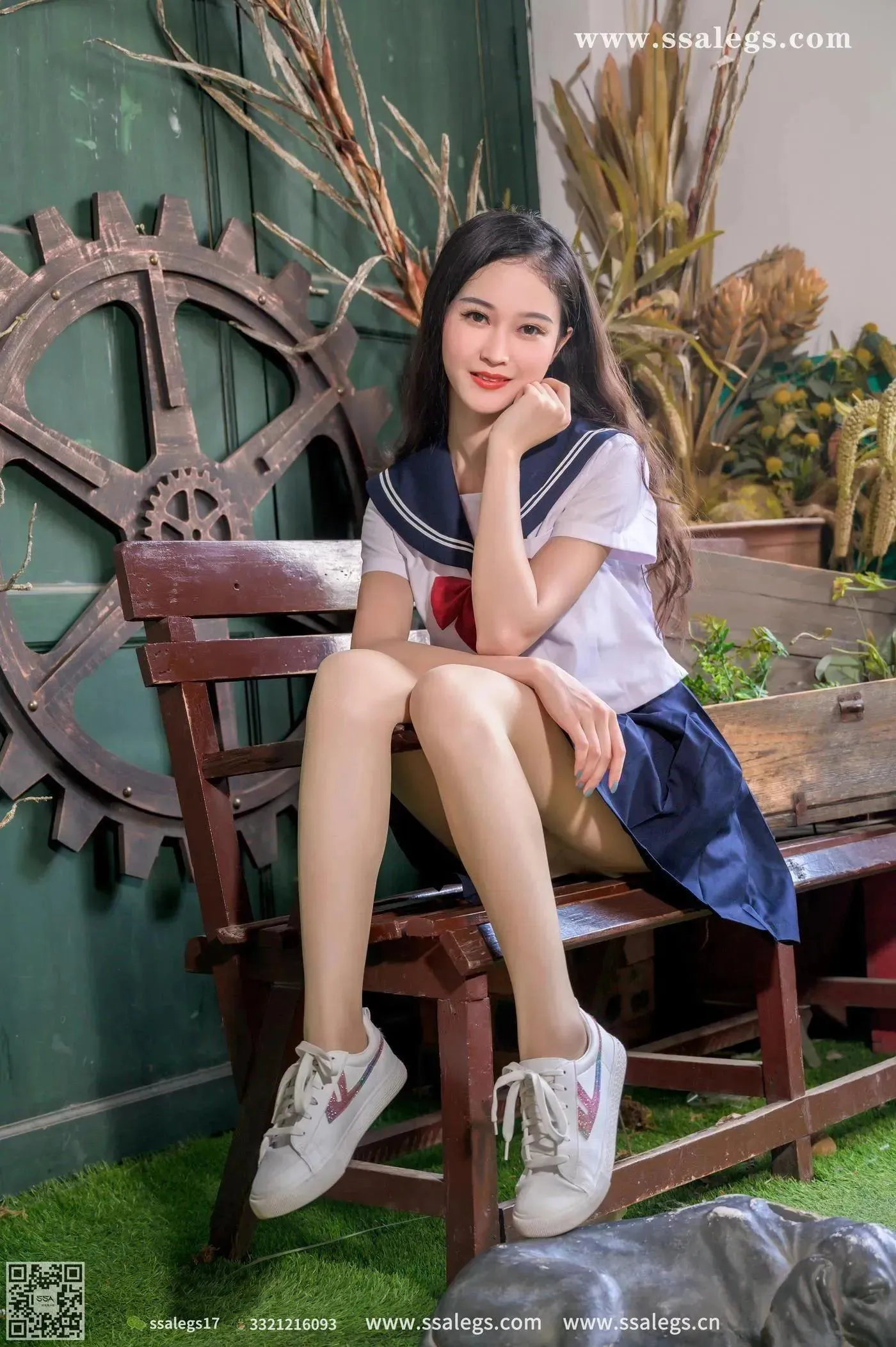 [SSA丝社]超清写真 NO.421 漫漫白色jk制服肉丝写真(上) [84P]插图8